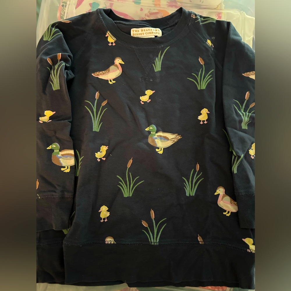 TBBC Duck Crewneck 
Size 5